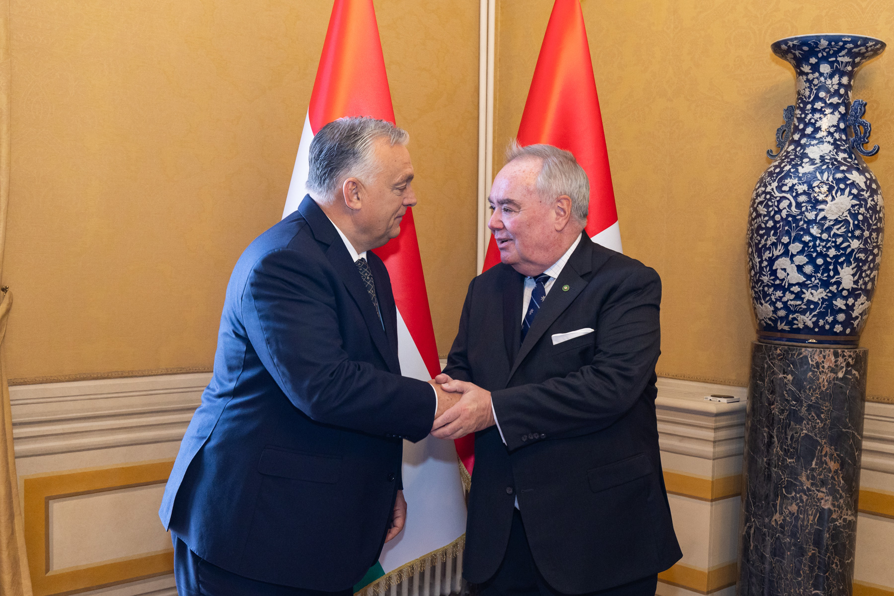 Prime Minister Viktor Orbán meets with the Grand Master
