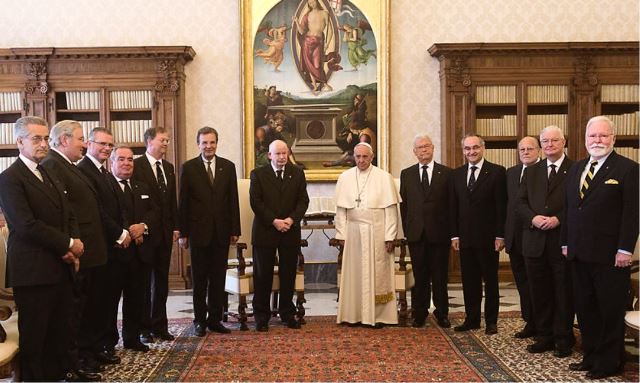Pope Francis receives Fra' Giacomo Dalla Torre and the Sovereign Council